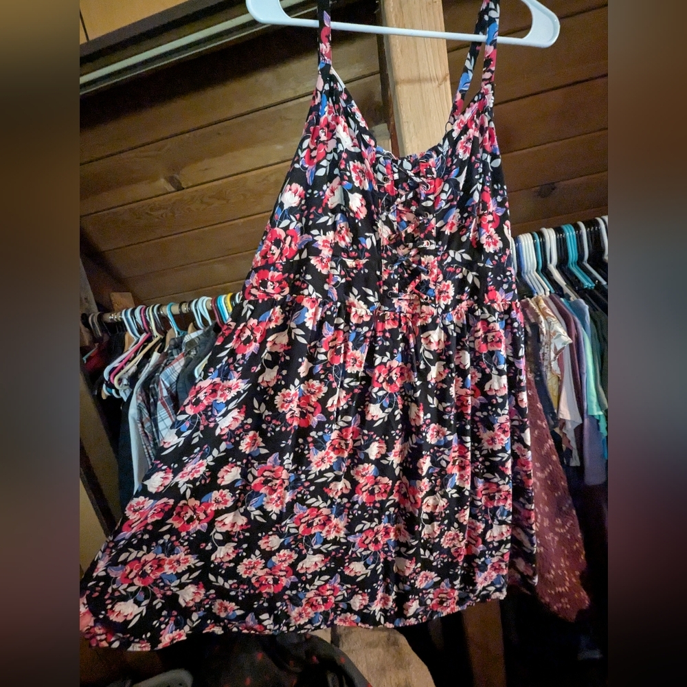 Torrid Multicolor Floral Dress Size 3